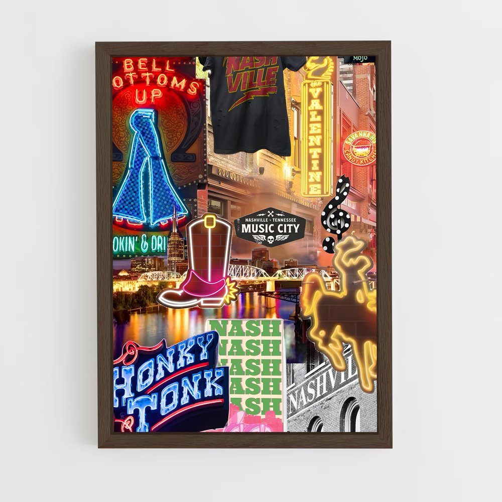 Poster Neon Nashville – affiche Danse (vue 5)
